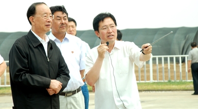 原中共中央書記處書記、中紀(jì)委副書記何勇視察我公司